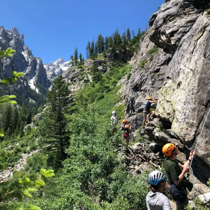 Jackson Hole High Trails rock climbing