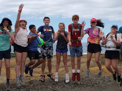 Hawaii Explorer group photo with everyone jumping