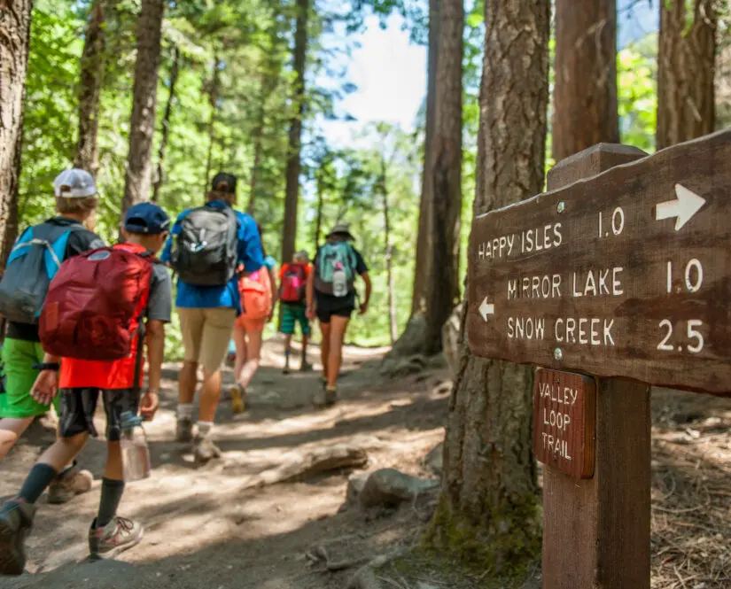 Yosemite trail sign