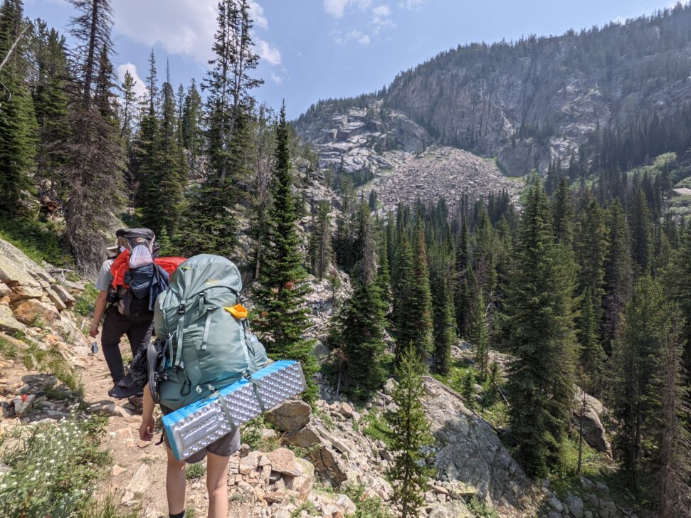 Backpacking in the teton wilderness