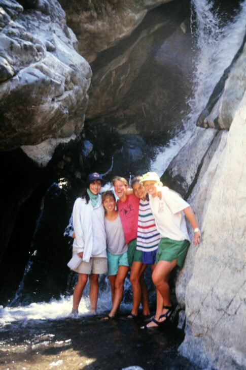 1991 Group by the waterfall