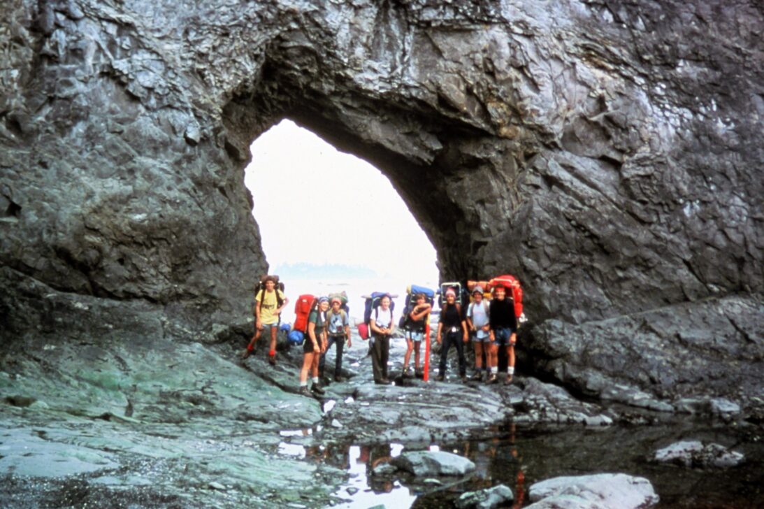 1993 Backpacking beach arch