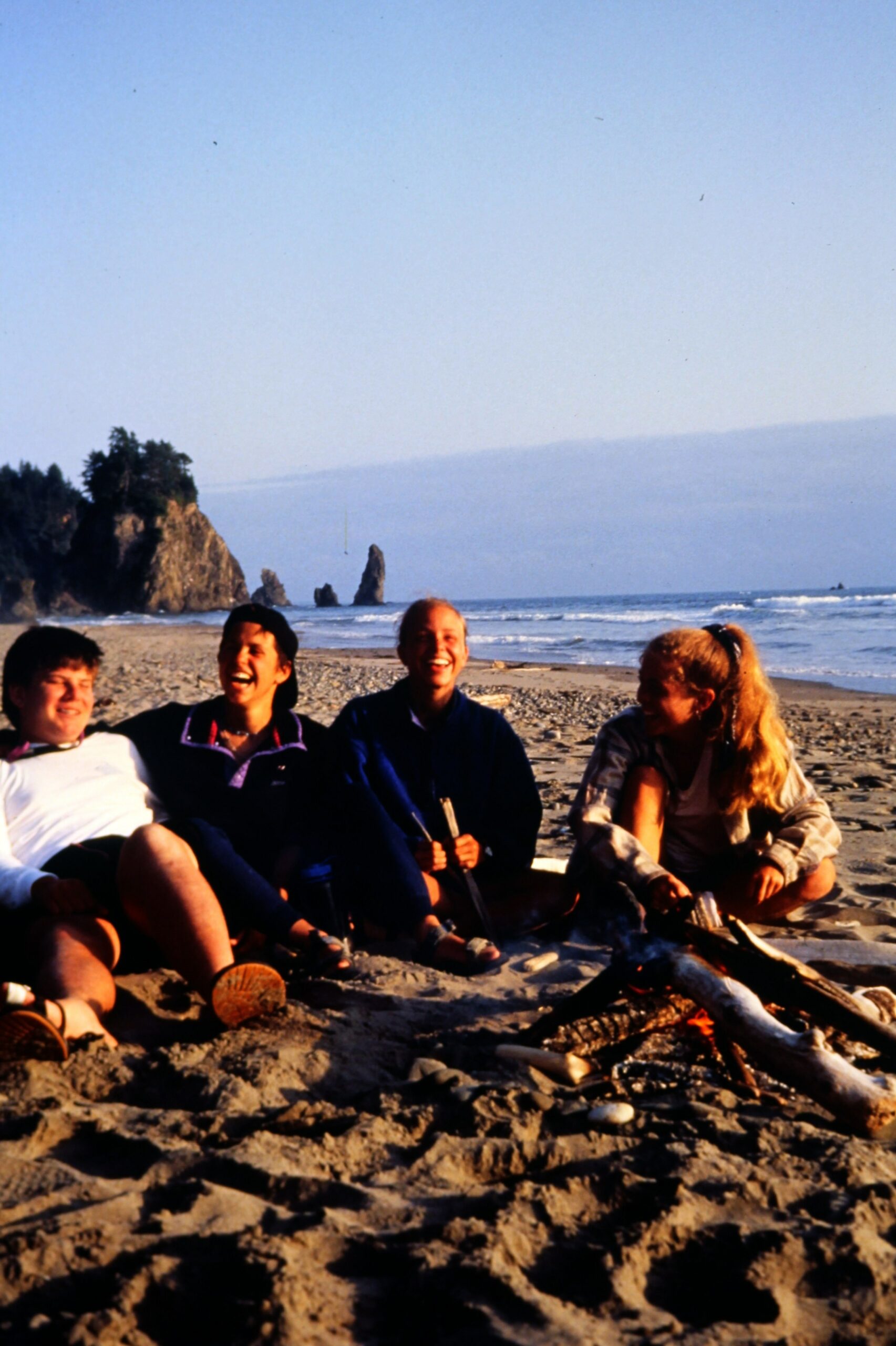 1993 Beach laughing