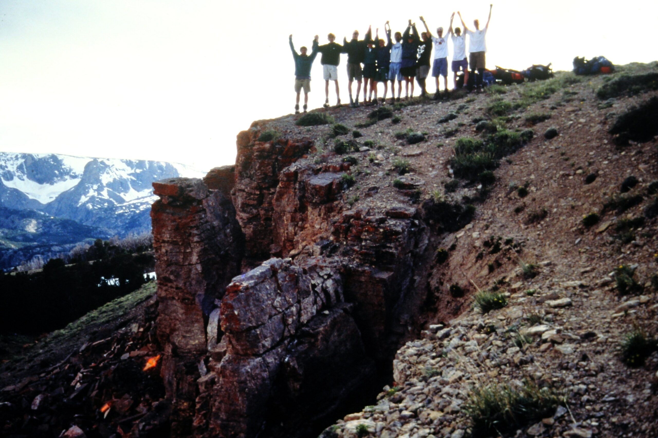 1993 Group on a cliff