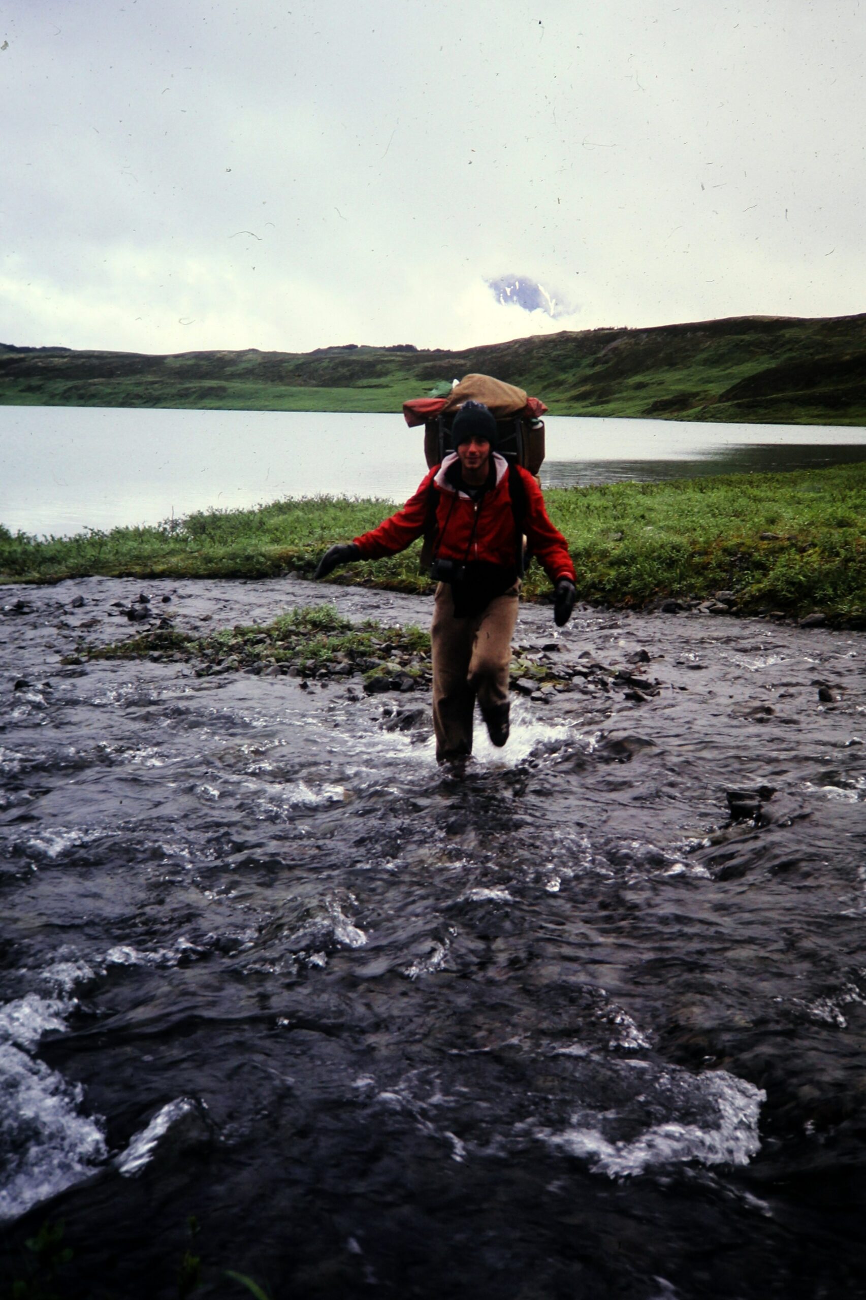 1981 Hiking through mud