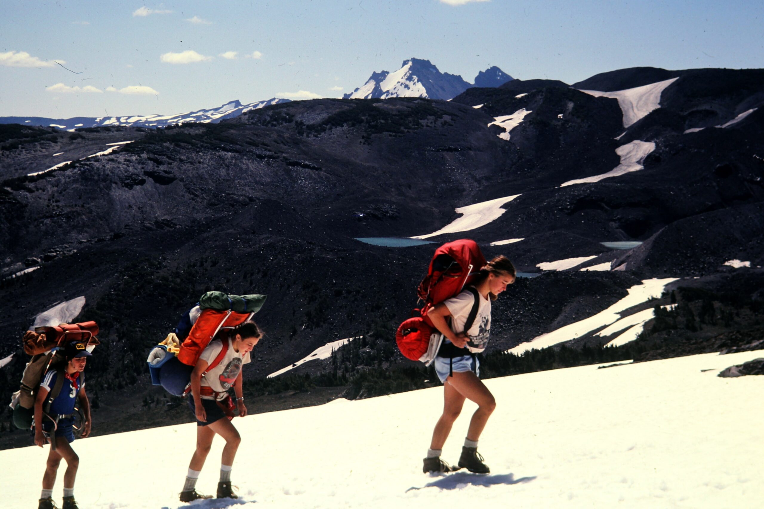 1981 Backpacking up a Glacier