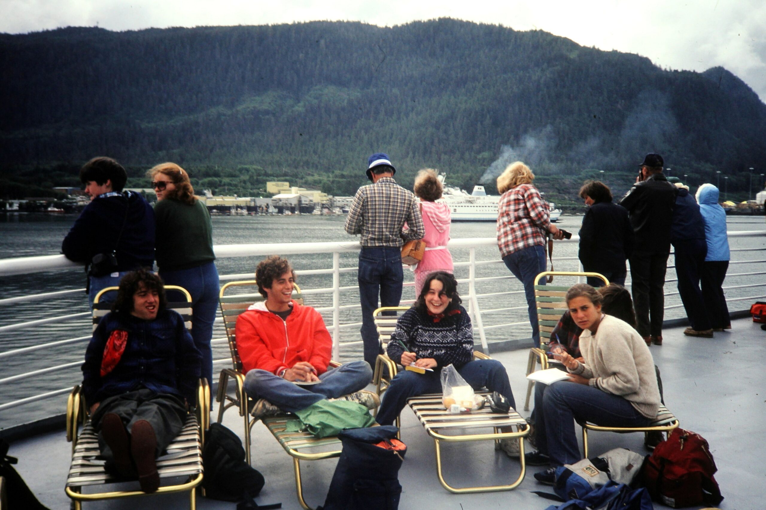 1981 Hanging out on a boat