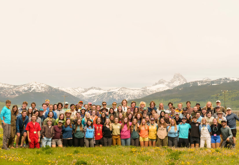 Group Staff Photo in front of the Tetons