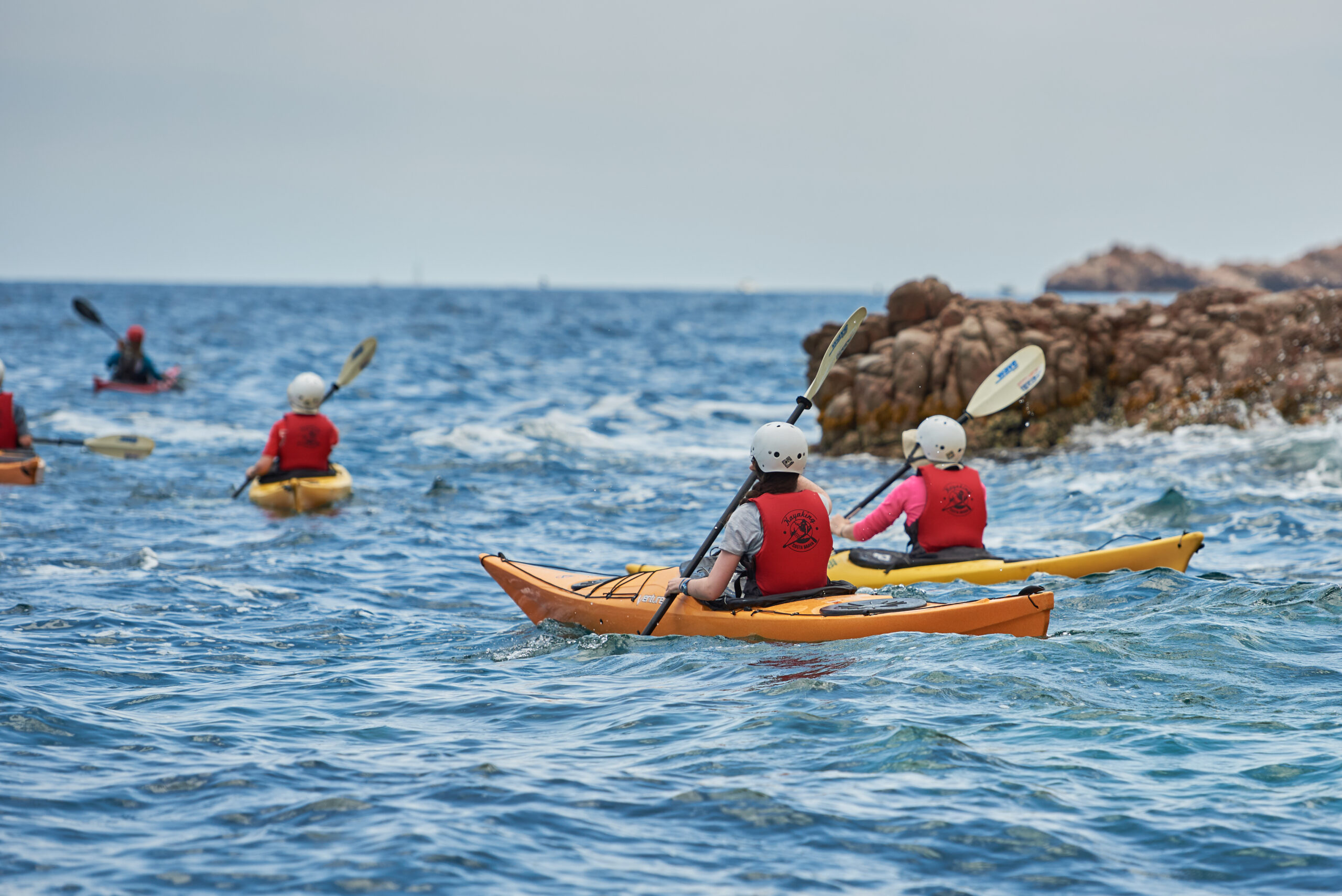 sea kayaking on the spanish coast