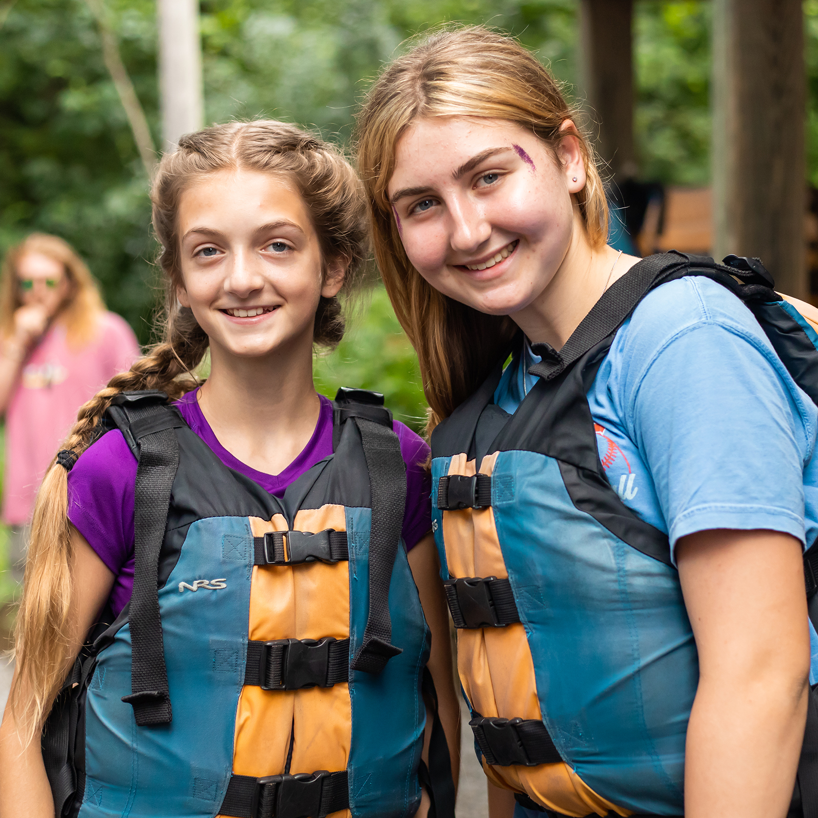2 girl campers smiling