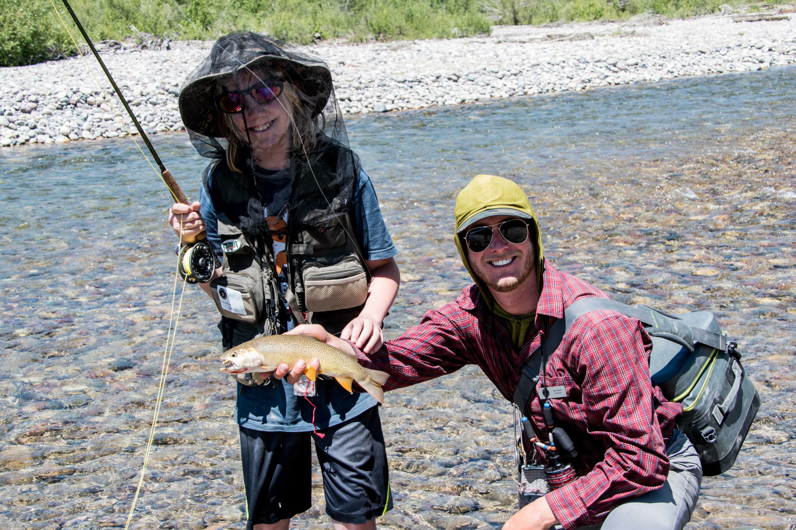 Fly Fishing in Wyoming with trout