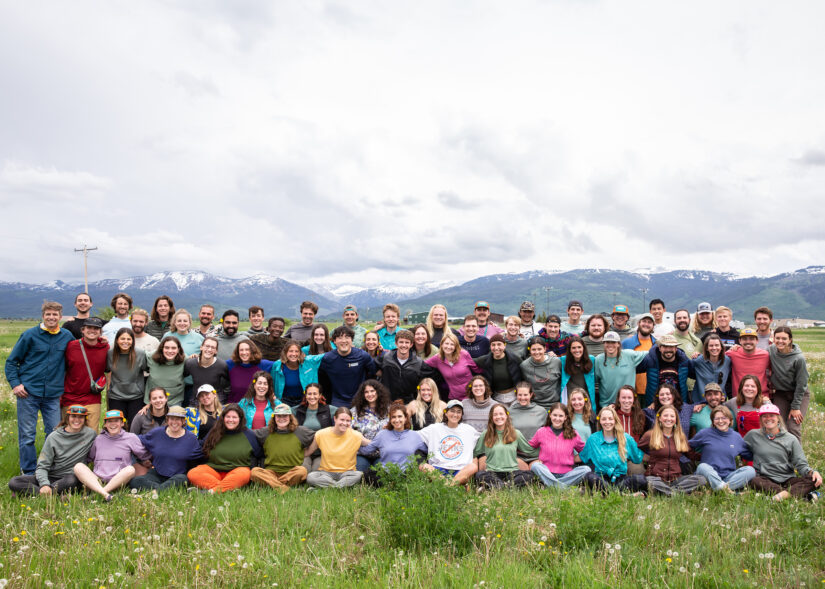 Group Staff Photo in front of the Tetons