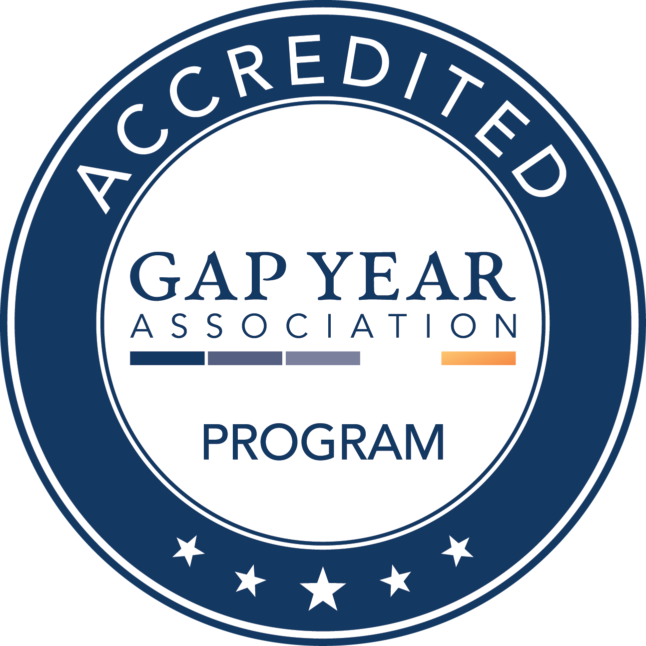 Gap Year Association Accredited Program Logo. 